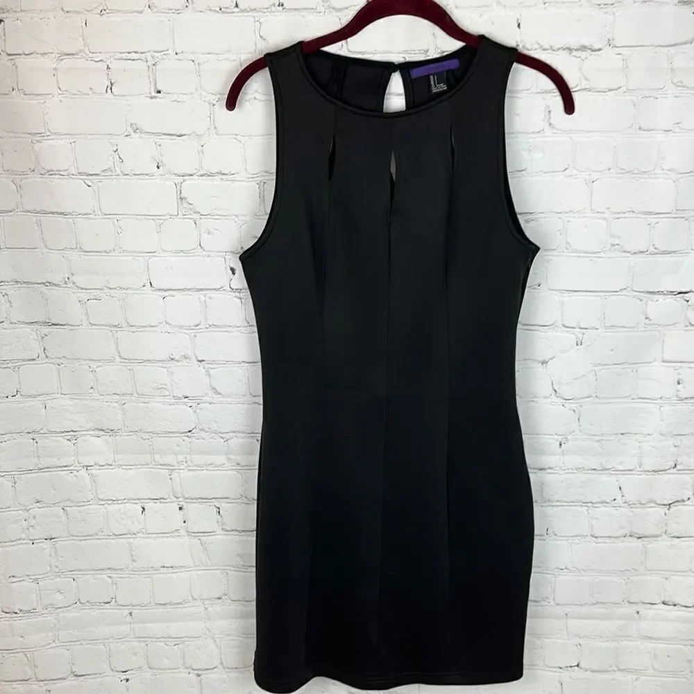 Forget 21 Fitted Little Black Dress with cutouts Size Large